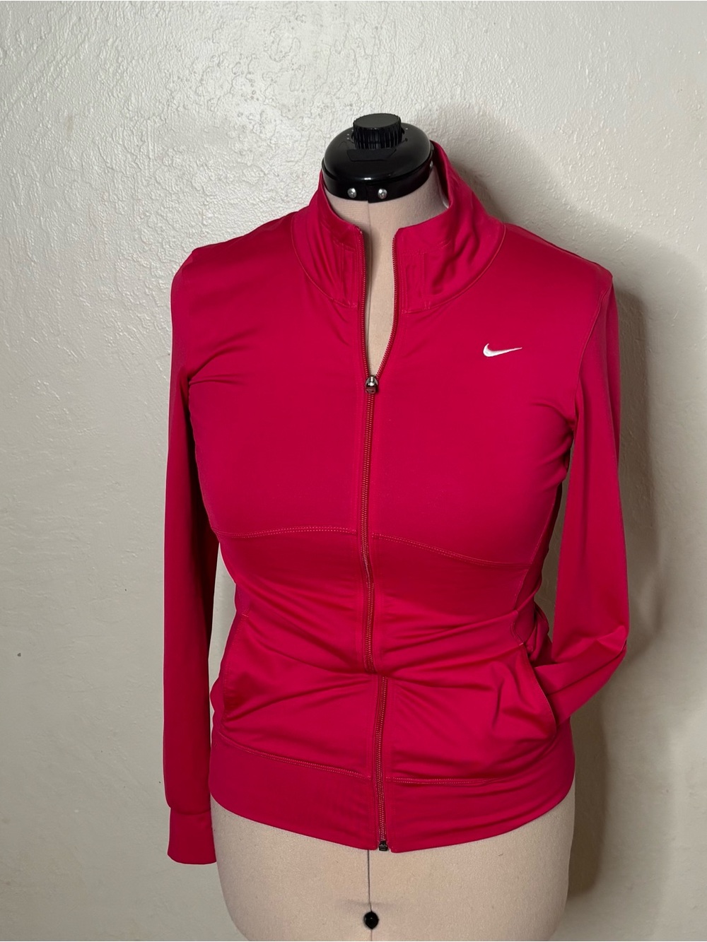 Nike Women's Hot Pink Full-Zip Bomber Jacket
